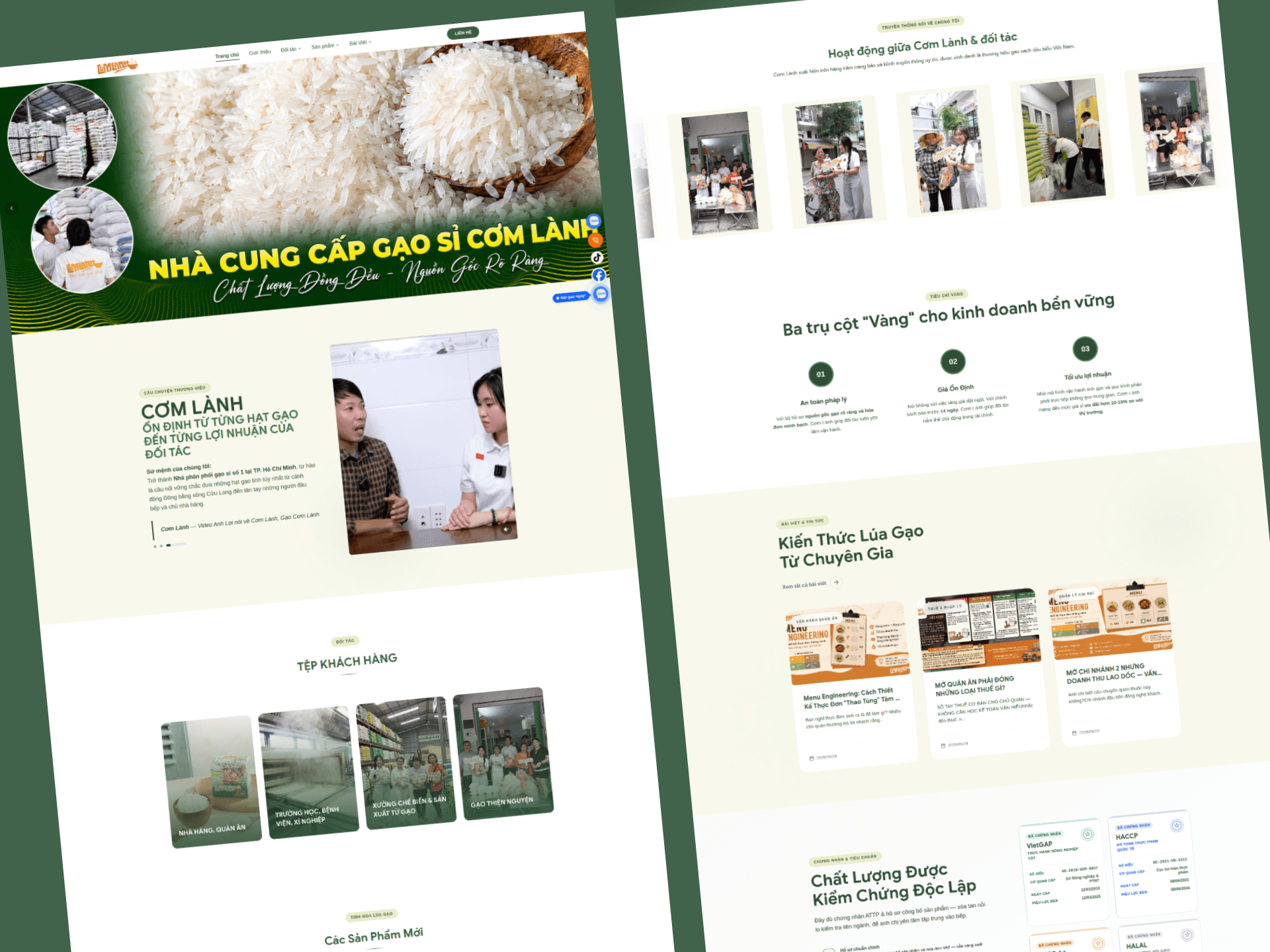 CASE STUDY: COM LANH WEBSITE DESIGN PROJECT – THE HARMONY OF GEN Z ENERGY & RUSTIC VIETNAMESE PADDY FIELDS